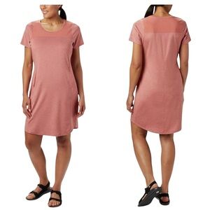 COLUMBIA FREEZER COIL T SHIRT DRESS M ATHLEISURE LIGHTWEIGHT CASUAL WEEKEND WEAR